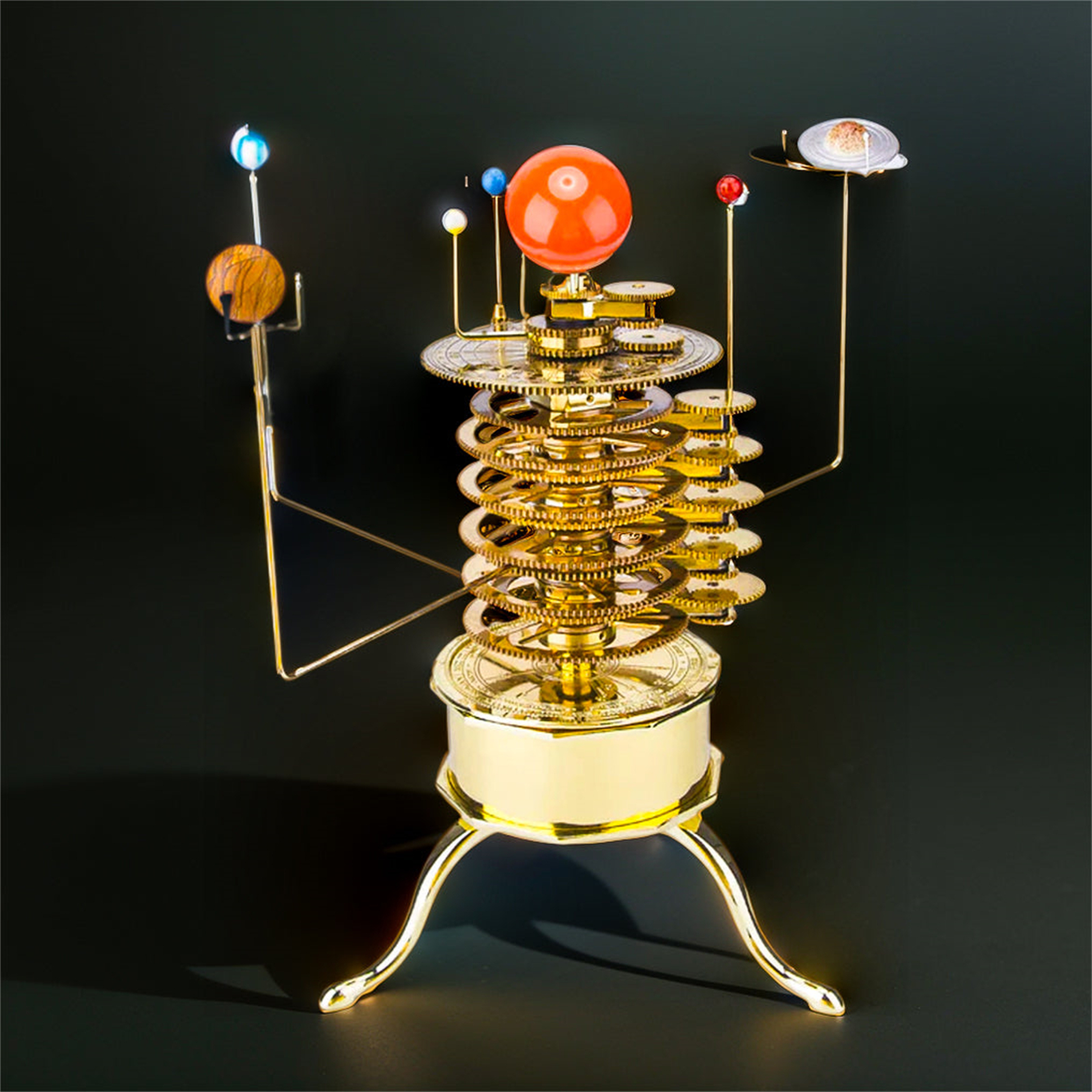 Solar System Orrery - 200Pcs DIY 3D Metal Orrery Solar