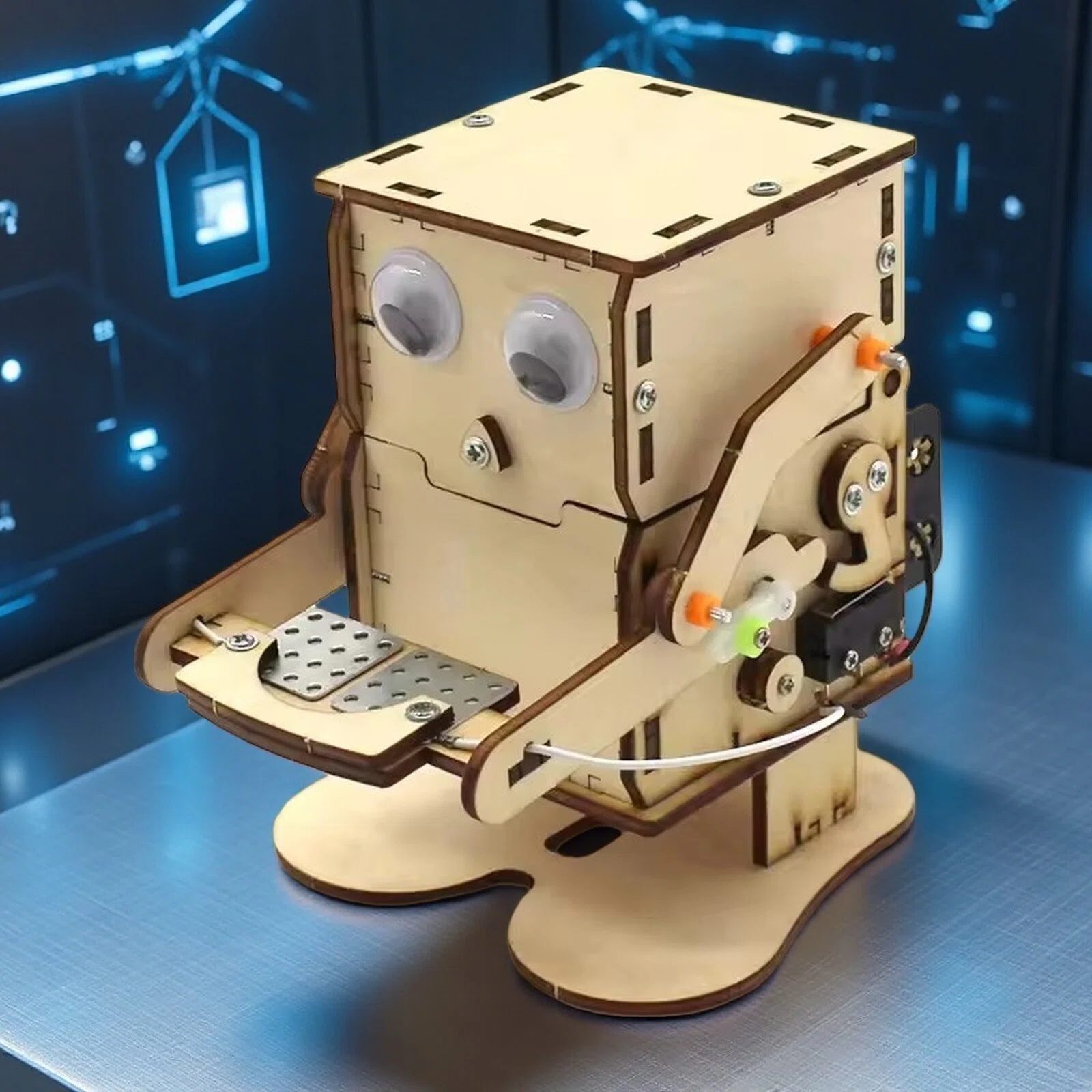 Science Robotics - DIY Coin swallowing robot Coin Eating