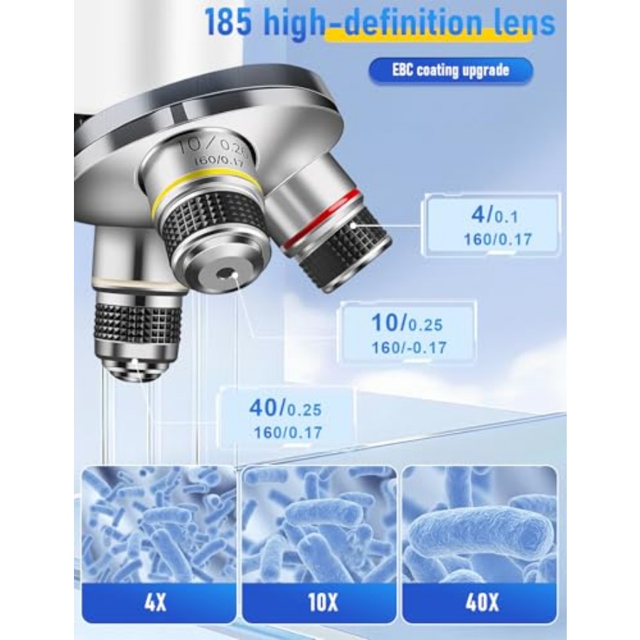 Compound Microscope for Adults - Microscope Compound 40X avis et prix
