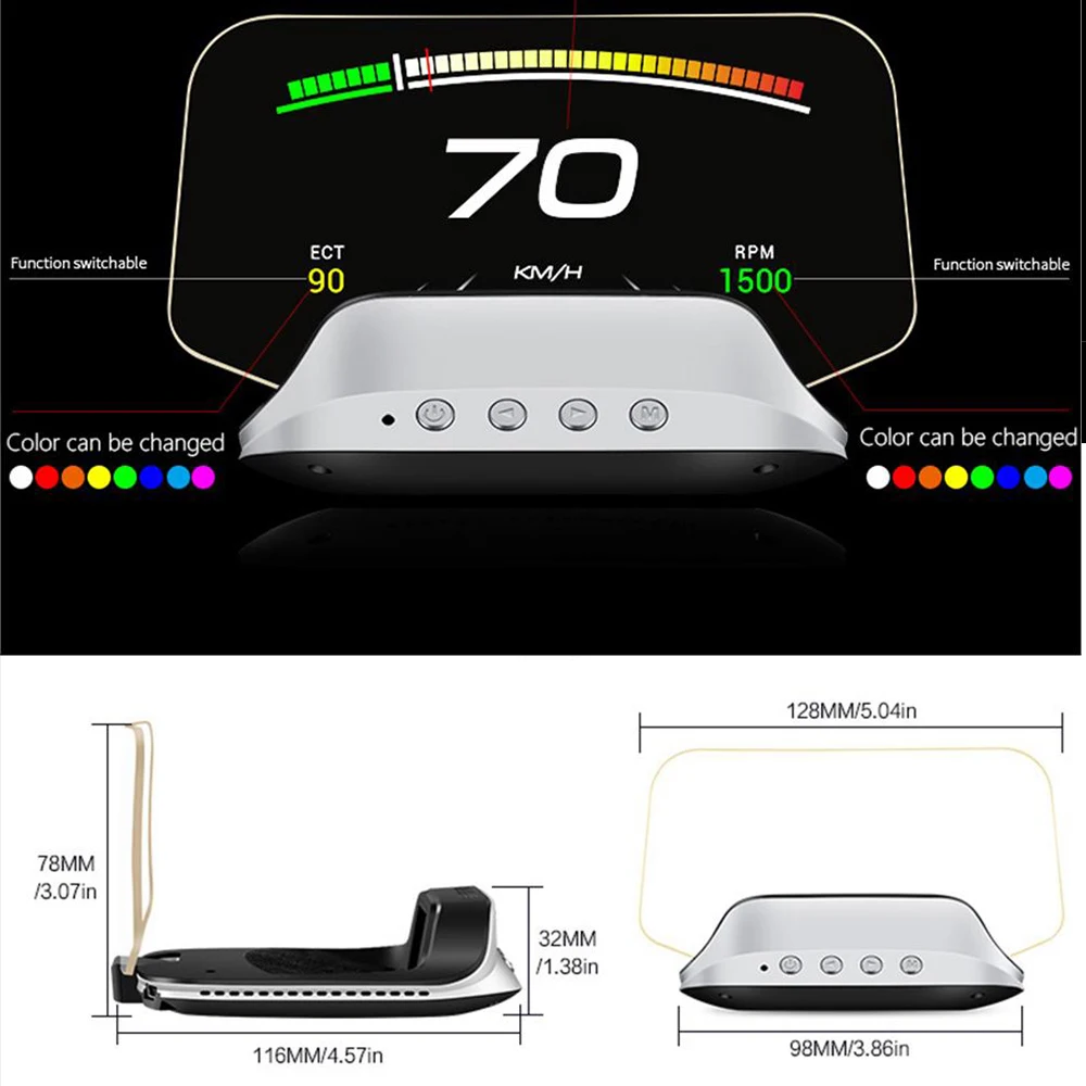 OBD2+ GPS Auto Navigation Glas - Anemometer Wind Speed avis et prix