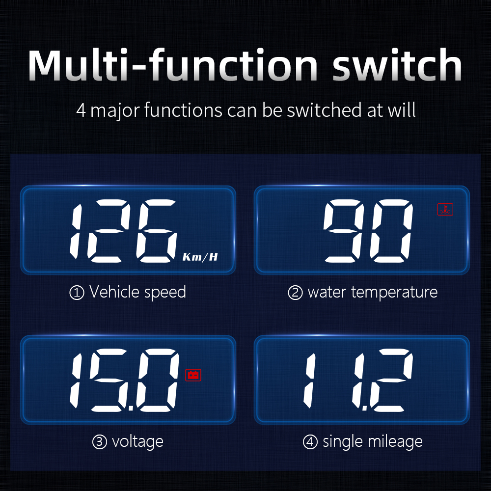 M3 HUD Obd2 Head-Up Display Di - Anemometer Wind Speed avis et prix
