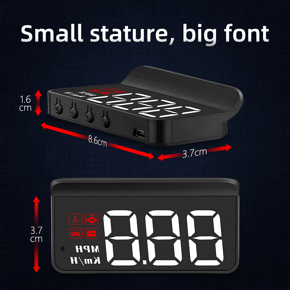 M3 HUD Obd2 Head-Up Display Di - Anemometer Wind Speed avis et prix