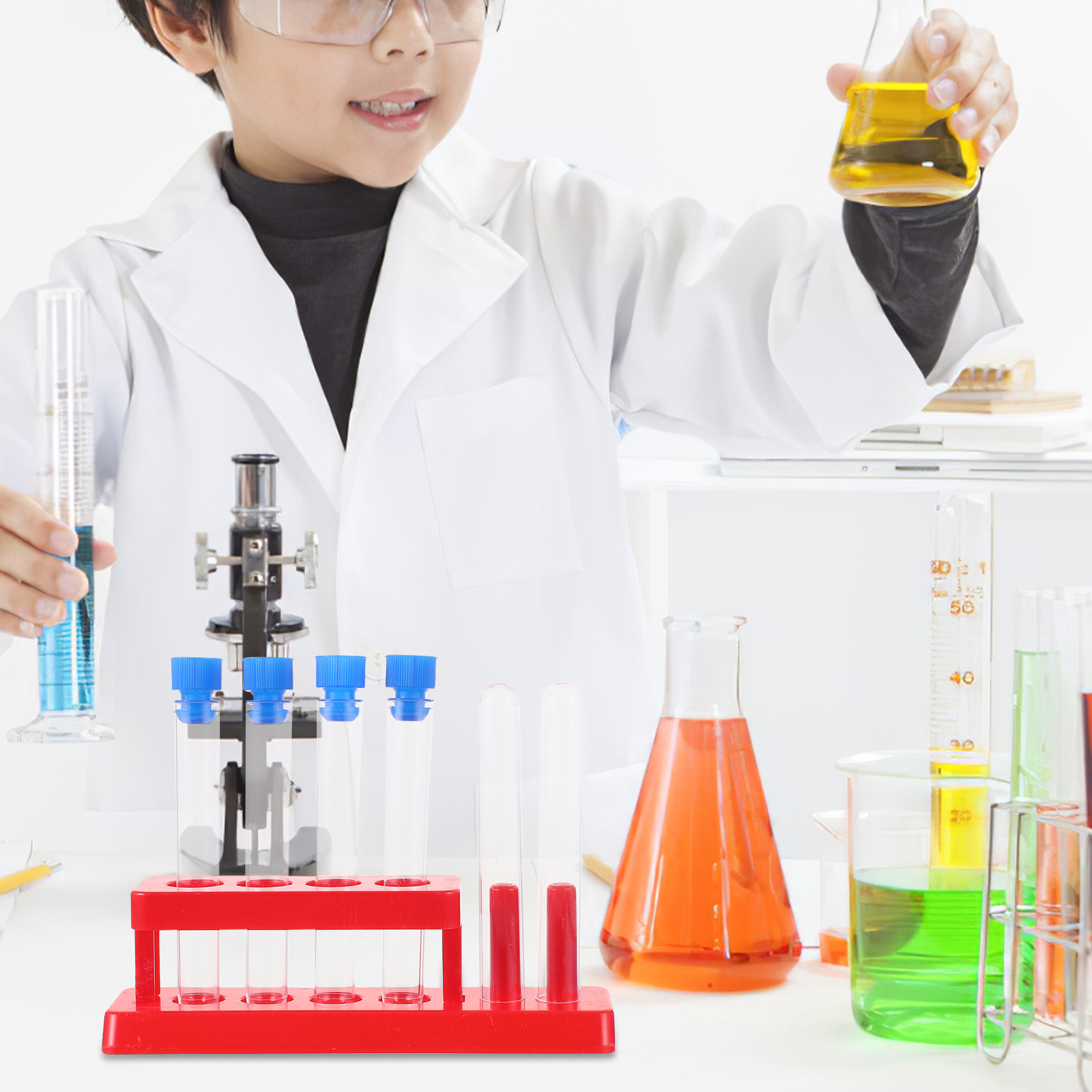 1 set Plastic Tubes Kids Rack  - Science Experiment avis et prix