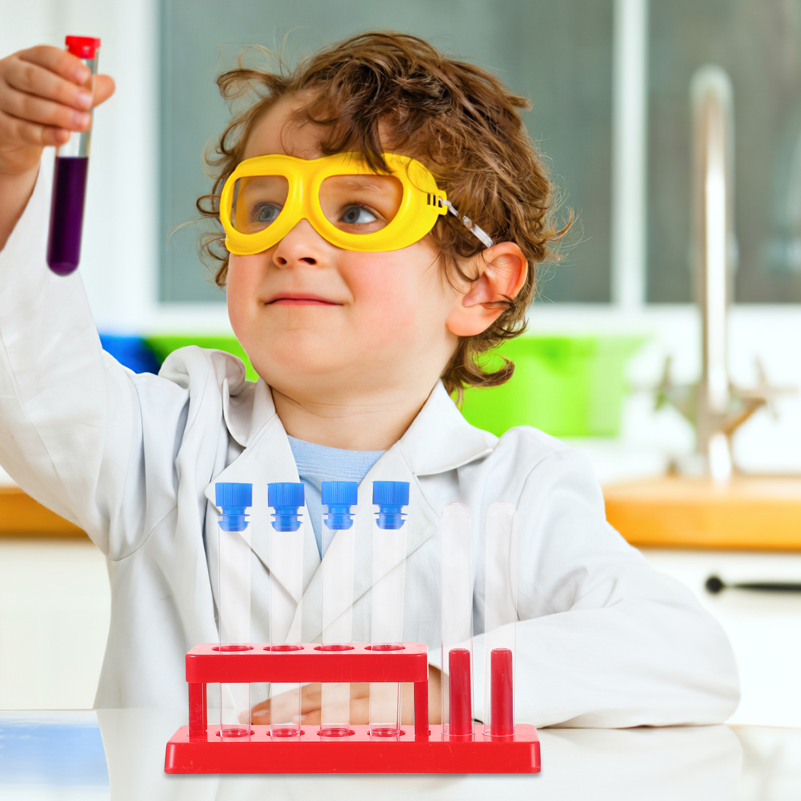 1 set Plastic Tubes Kids Rack  - Science Experiment avis et prix