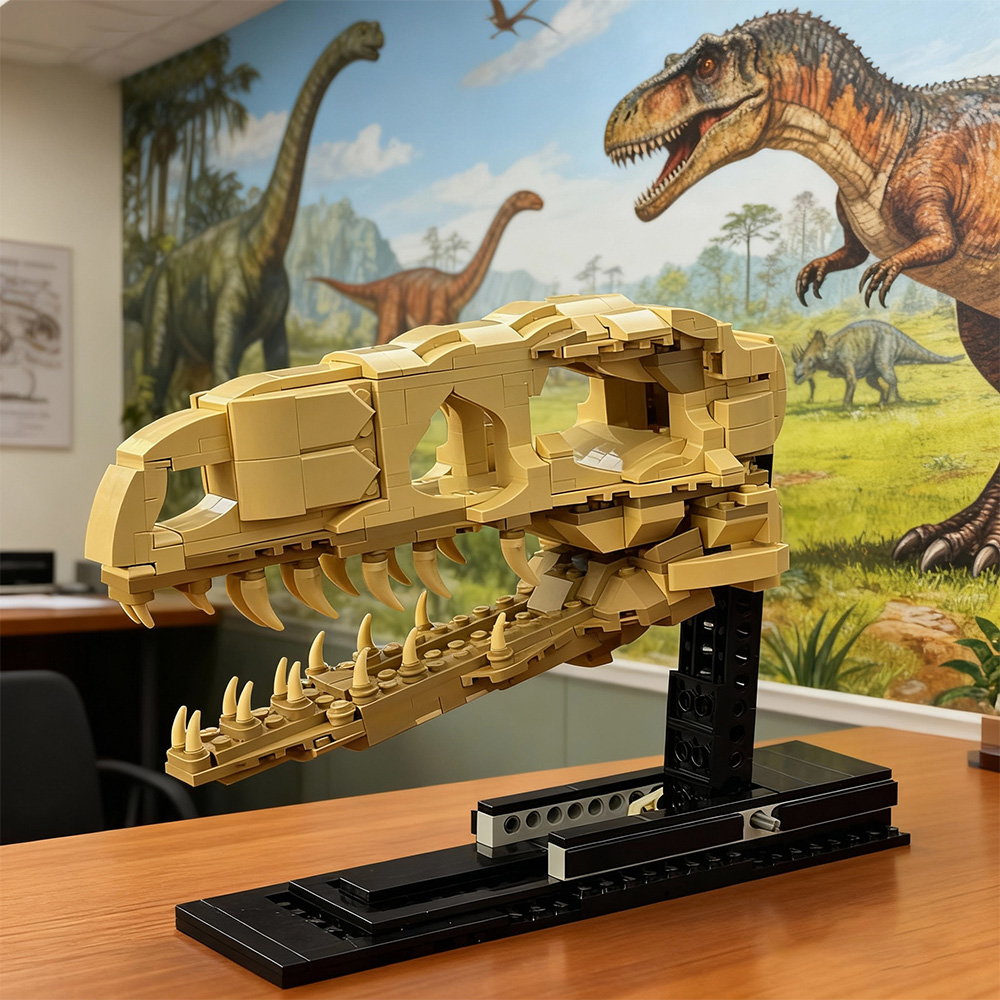 MOC Velociraptor Fossil Skull  - Fossil Replica Display avis et prix