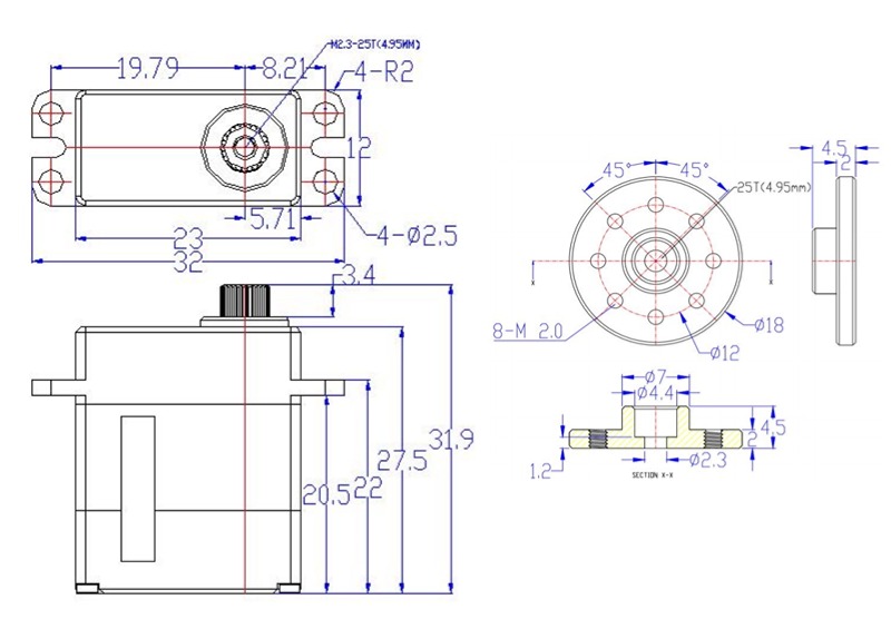 Feetech HLS3606M Constant Forc - Science Robotics avis et prix