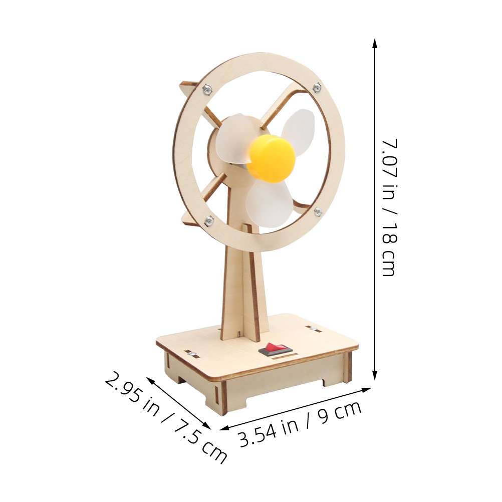 1Set Wooden Fan DIY Assembly K - Science Experiment avis et prix