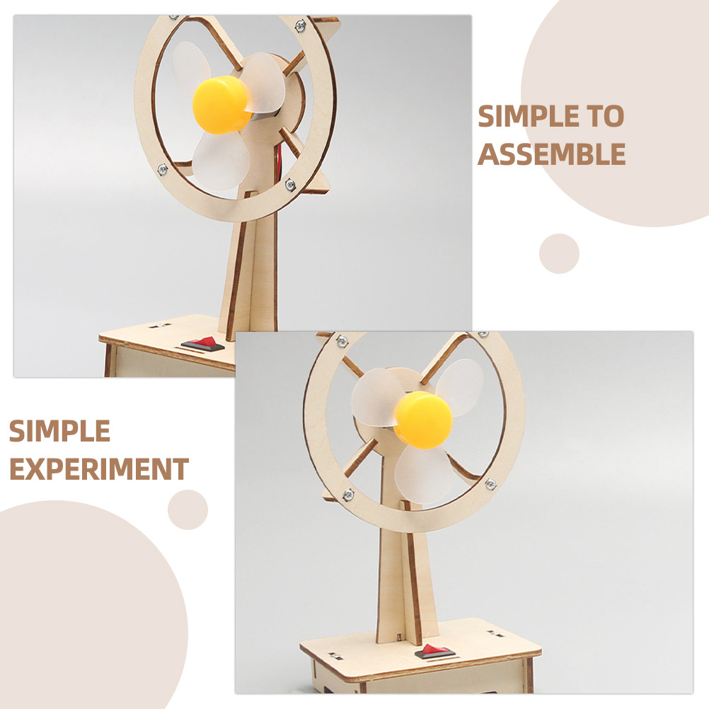 1Set Wooden Fan DIY Assembly K - Science Experiment avis et prix