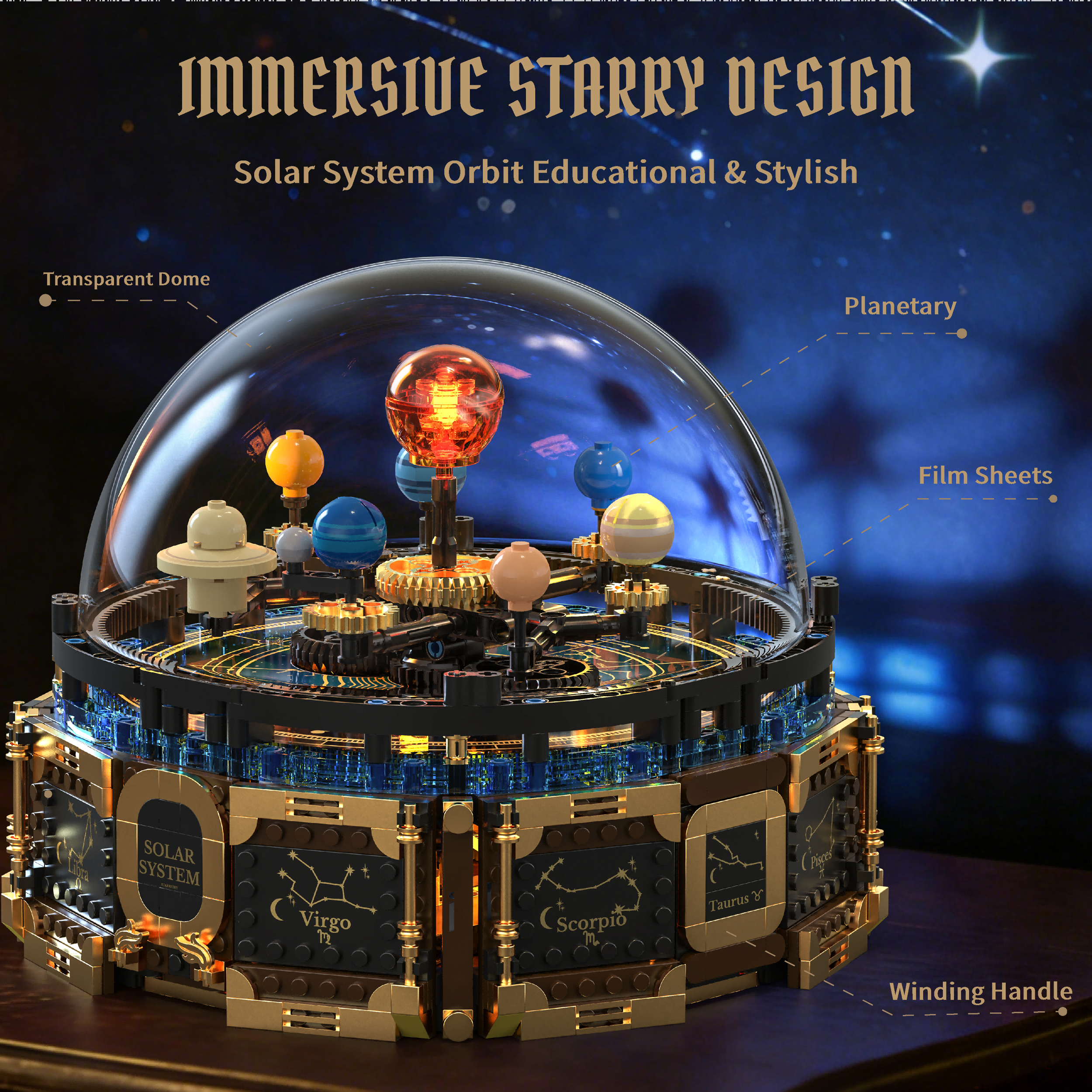 Mechanical Solar System Music  - Solar System Orrery avis et prix