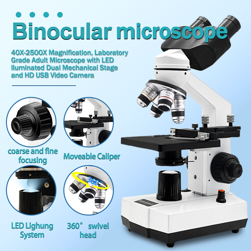 Compound Microscope,40X-2500X, - Microscope Compound 40X avis et prix
