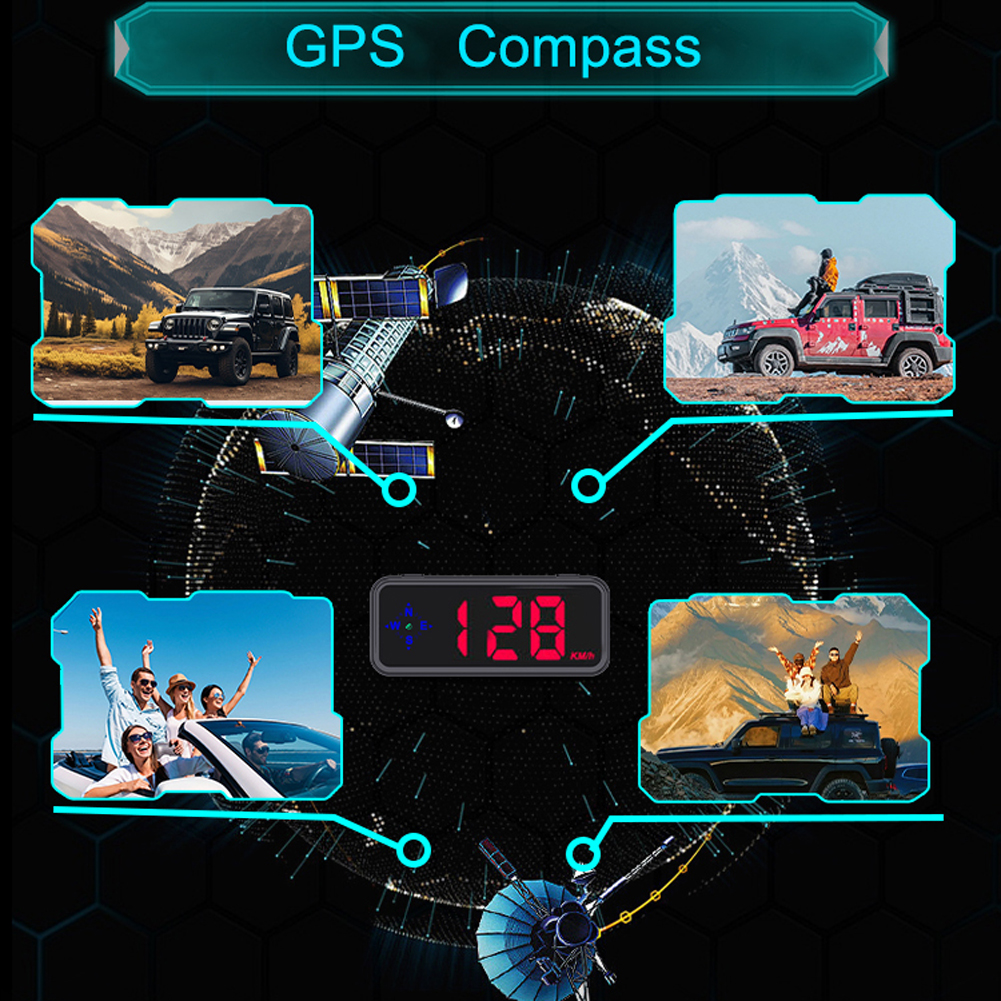 GPS Digital Speedometer Car He - Anemometer Wind Speed avis et prix