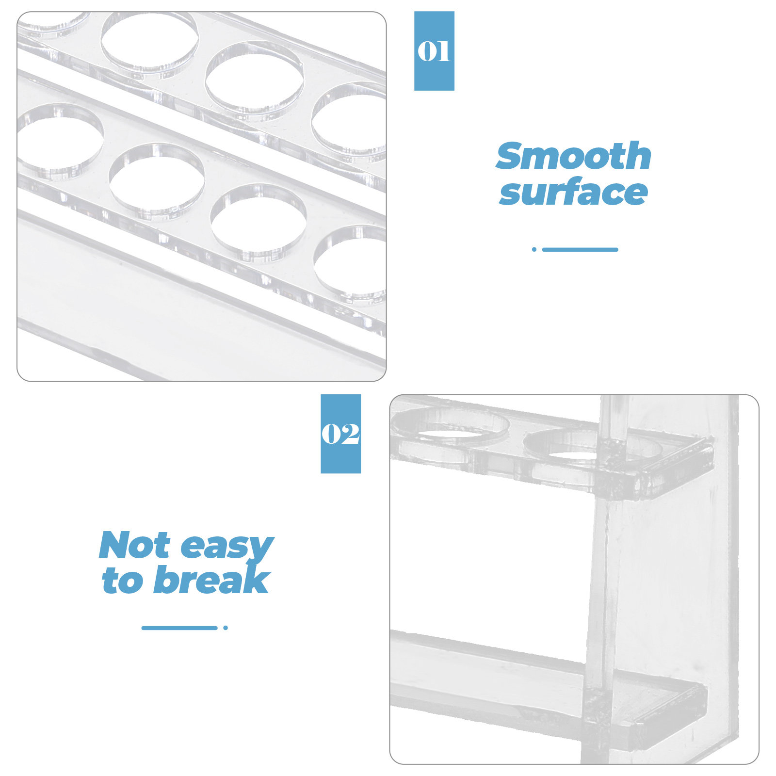 Test Tube Rack Acrylic Transpa - Science Experiment avis et prix