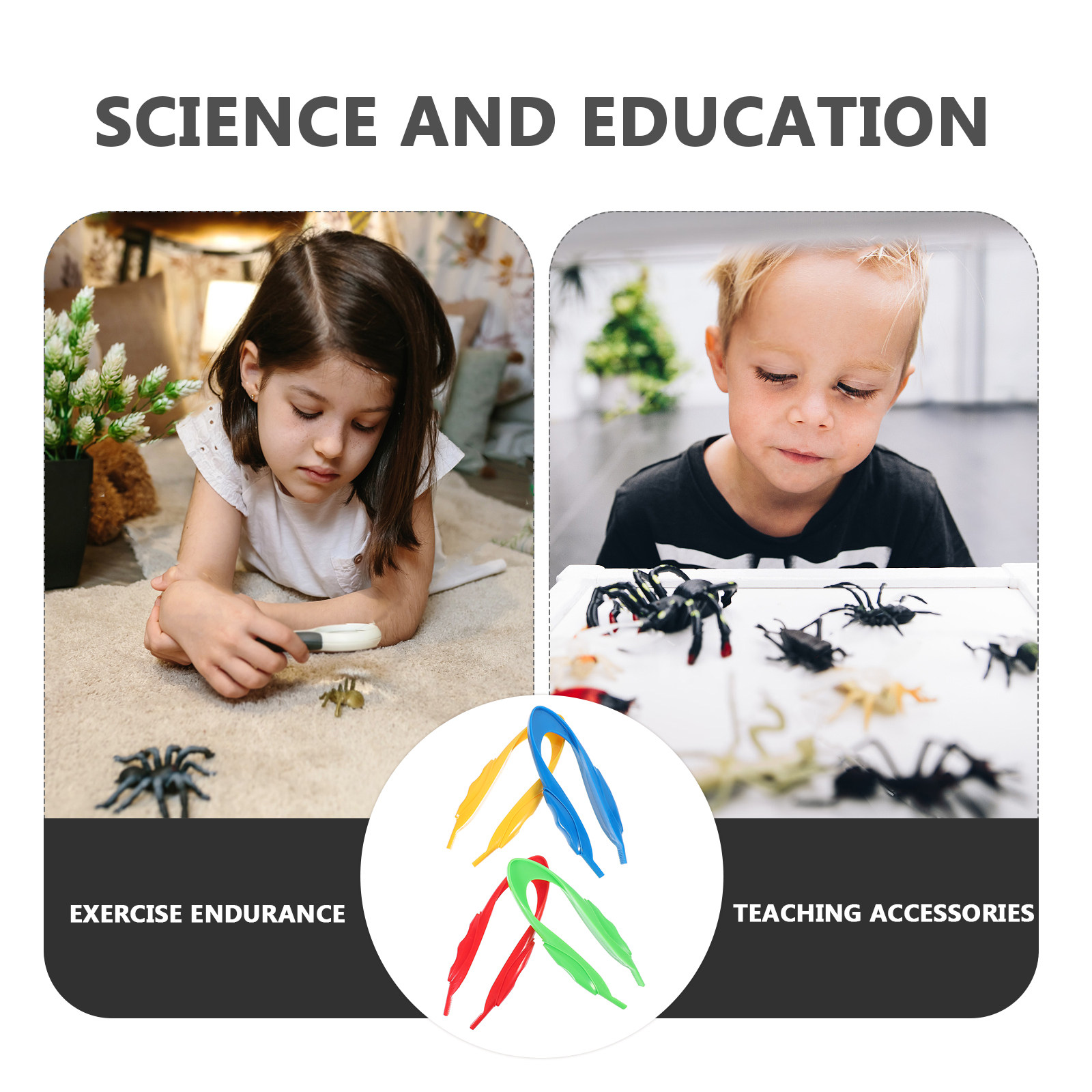 4Pcs Kids Plastic Tweezers Erg - Science Experiment avis et prix