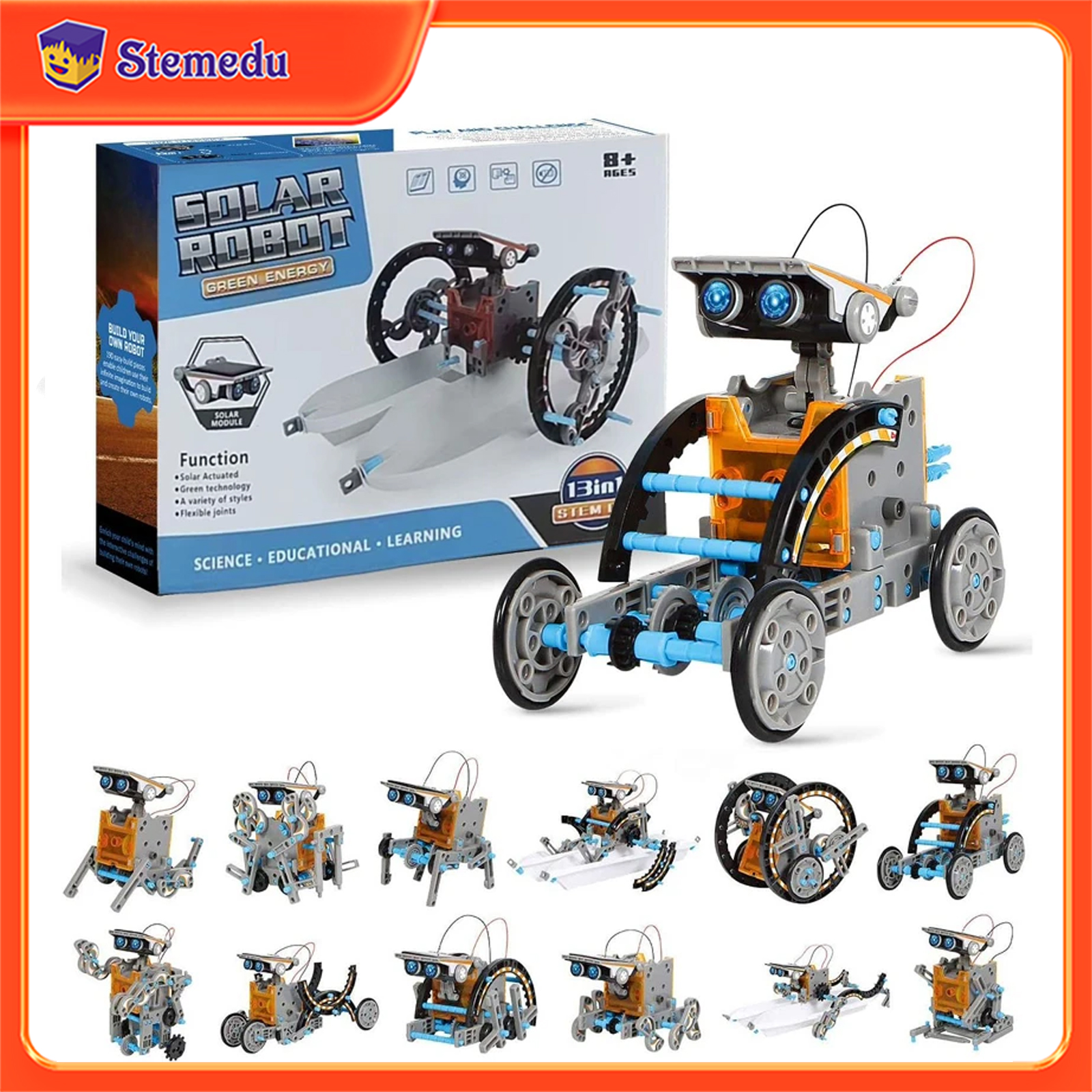13 in 1 Solar Powered Robot Sc - Science Robotics avis et prix